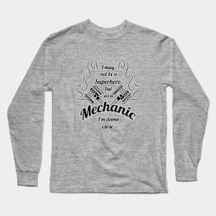 Superhero Mechanic Long Sleeve T-Shirt